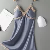 babydoll elegante romantische v hals “blauw”